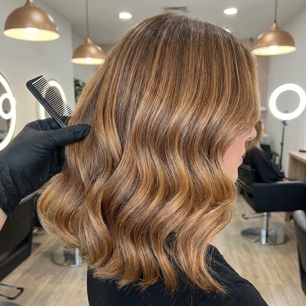 Resultado de coloración y peinado